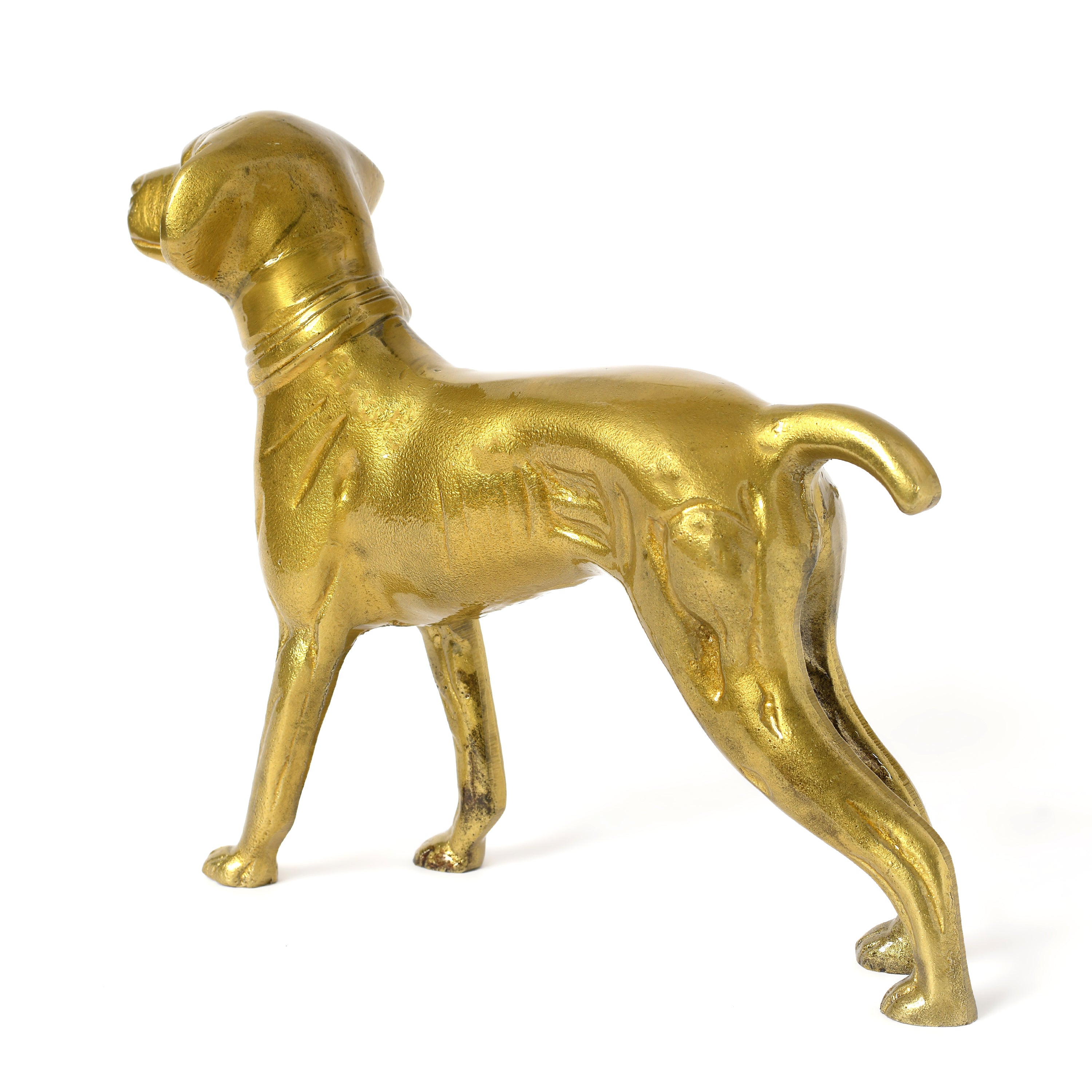 Golden Dog Statue HOMENEARTH OVERSEAS PRIVATE LIMITED