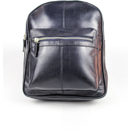La Turista f1 Genuine Leather Bag Black with Multi Utility Pockets Waterproof Backpack