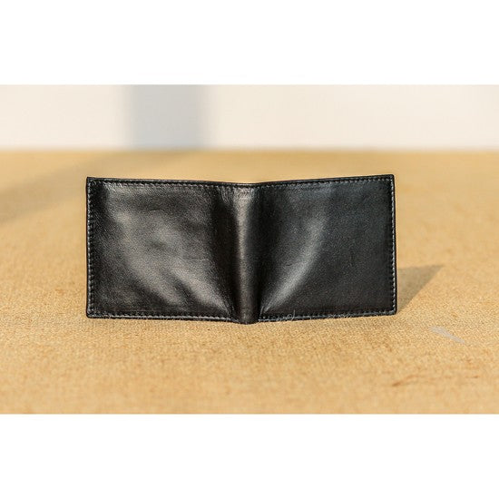 Men Formal Black Genuine Leather Wallet