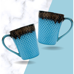 Ristretto- Blue Handcrafted Ceramic Coffee Mugs 