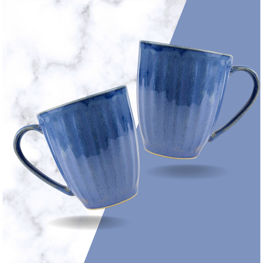 Siesta - Blue Handcrafted Ceramic Coffee Mugs  