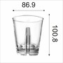 Water/Juice/Cocktails & Mocktails Glasses The Bourbon Glass- Pack of 6 (310ml Approx)-Home N Earth