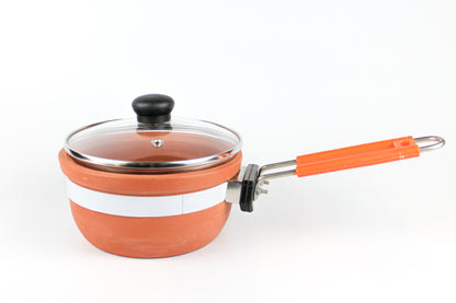 Terracotta Handmade Tea/Saucepan (1.5 Ltr. Approx) Home N Earth