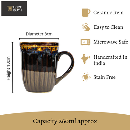 Coffee-Pal - Clay Gray/Sand Yellow Handcrafted Ceramic Coffee Mugs