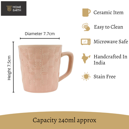 Tea Mate - Maroon/Cream Handcrafted Ceramic Coffee Mugs