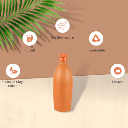 Terracotta Bottle 1.5 LTR Terracotta Bottle keeps your water cold in summer - Home N Earth