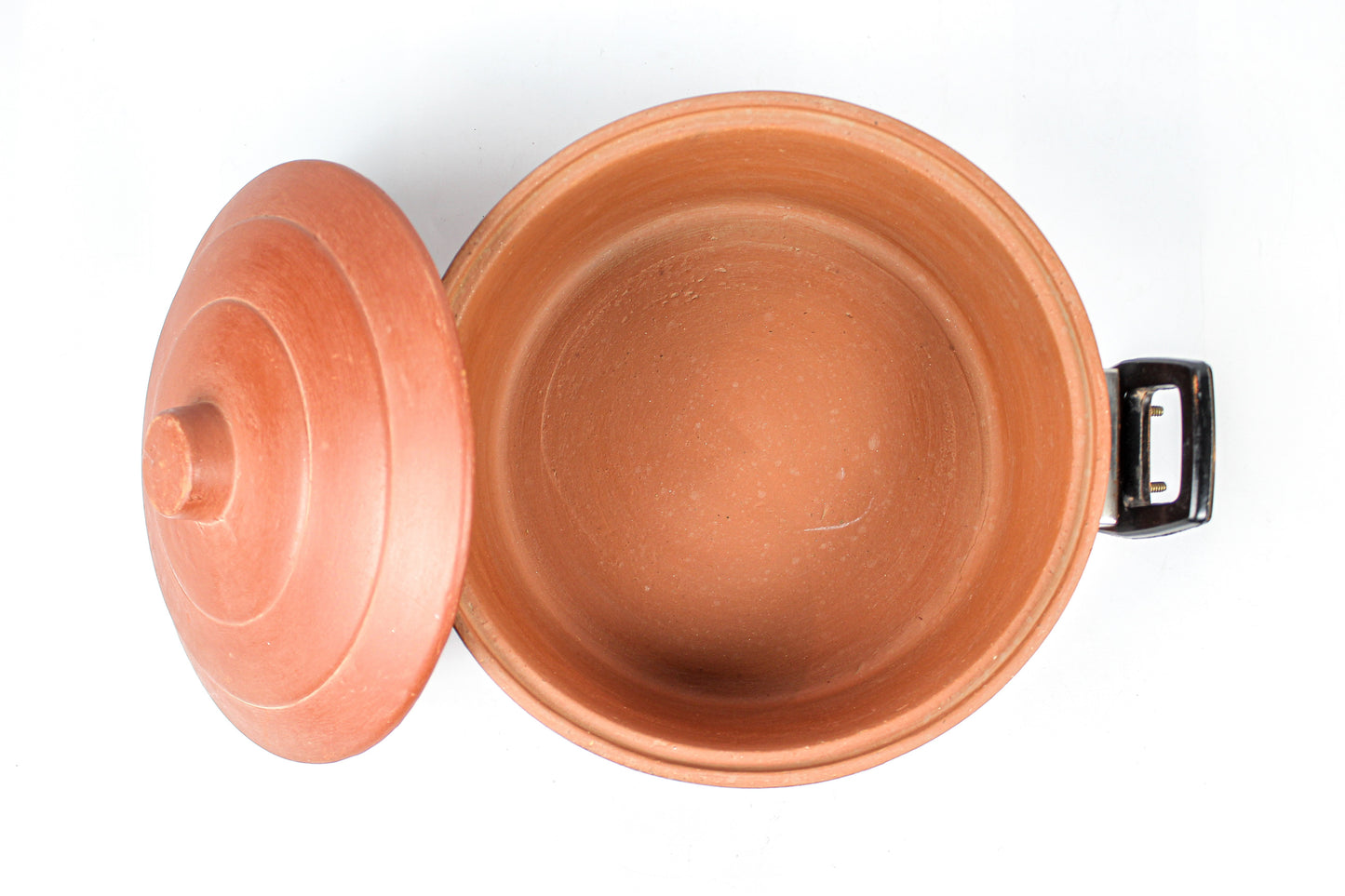 Terracotta Handmade Casserole/Saucepan/Desi kadai (1 Ltr. Approx) Home N Earth