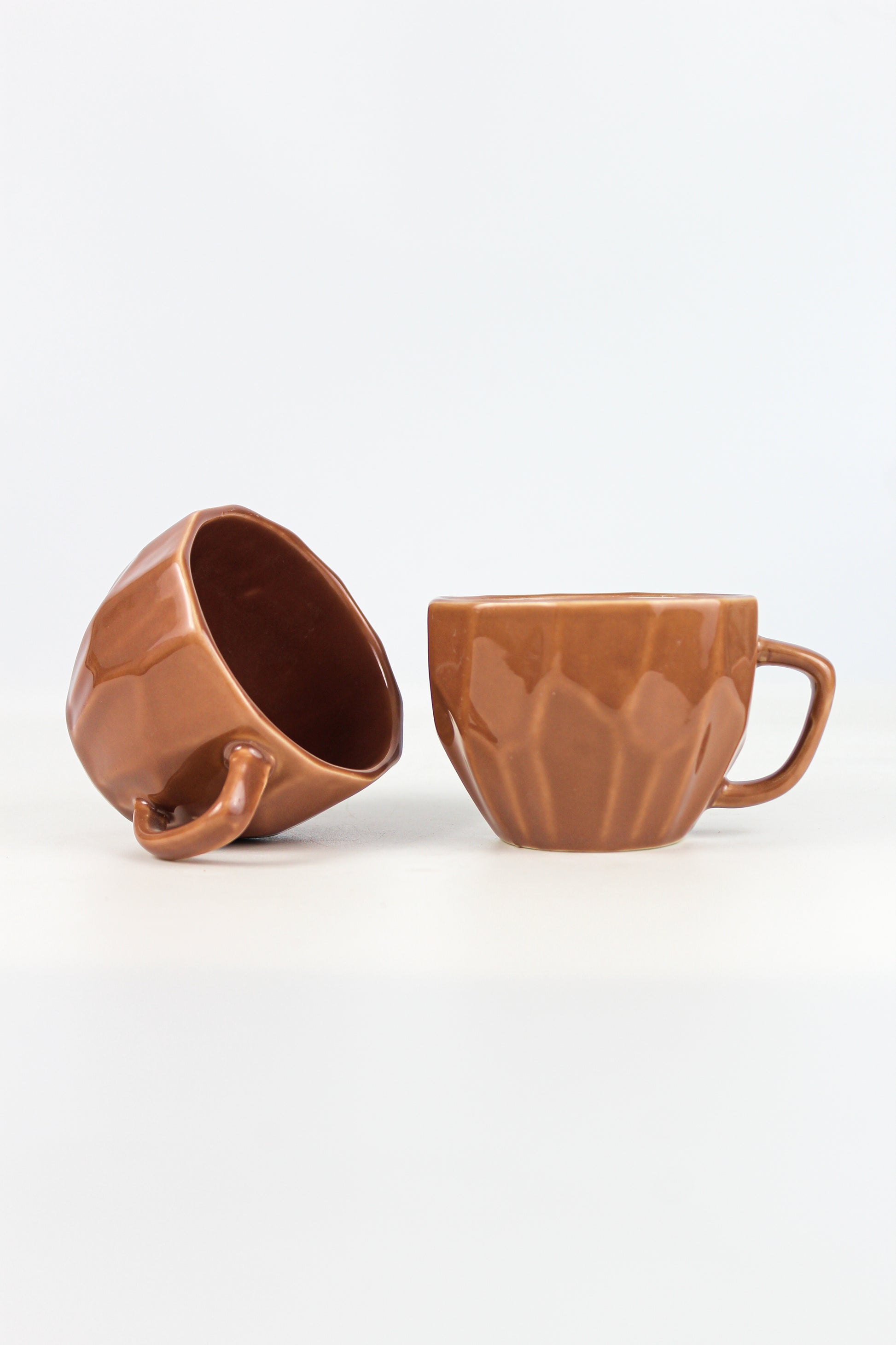 Galao - Choco Brown Handcrafted Ceramic Coffee Mugs