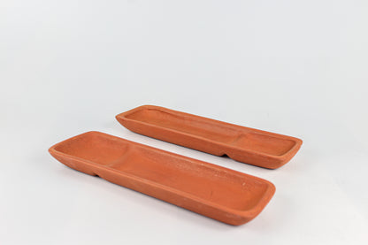 Terracotta Snacks Tray (Pack of 2) -  Home N Earth