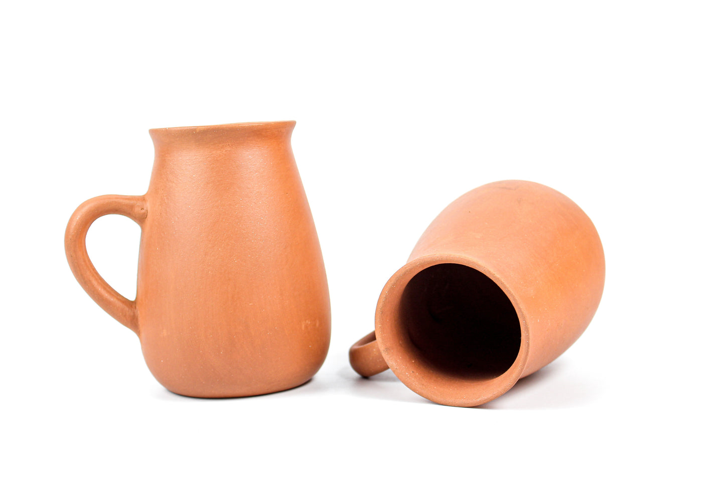 Handmade Natural Clay Water Mug for Drinking/Water Storage Clay Mug) 