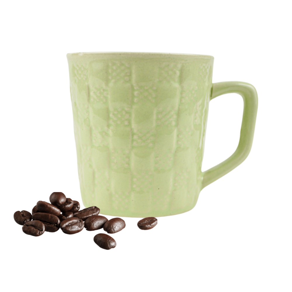 Tea Mate - Maroon/Pista Handcrafted Ceramic Coffee Mugs