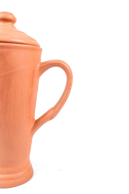 Terracotta set of water jug, glasses - Home N Earth