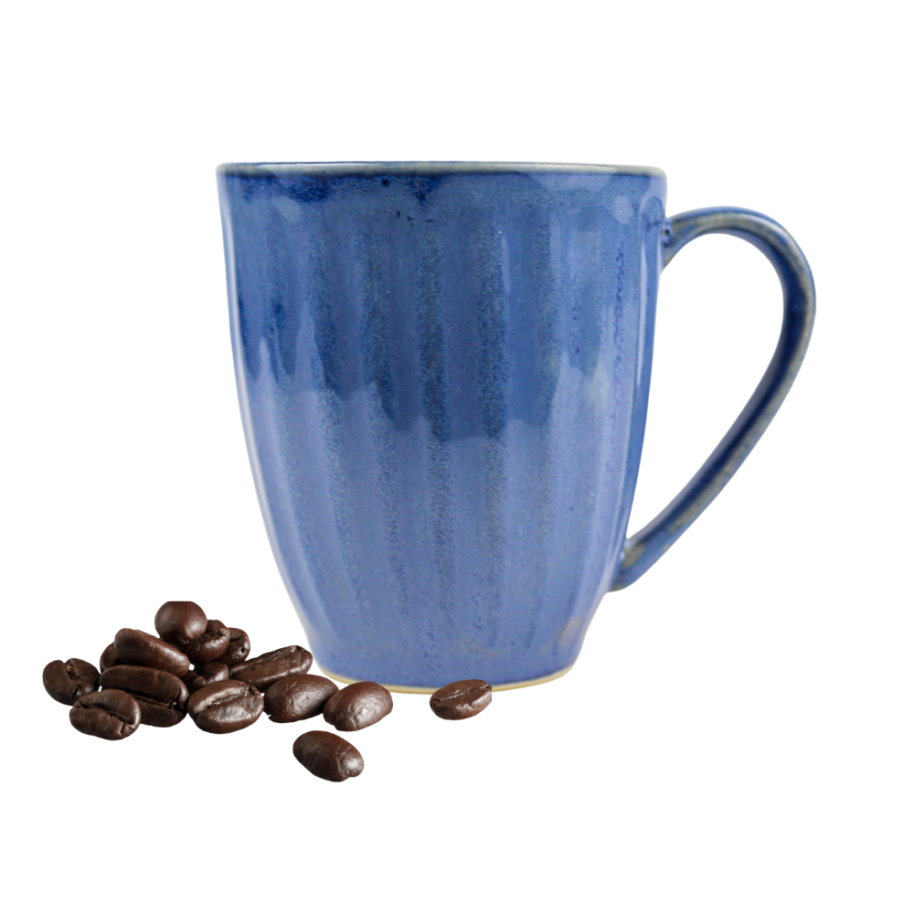 Siesta - Blue Handcrafted Ceramic Coffee Mugs 