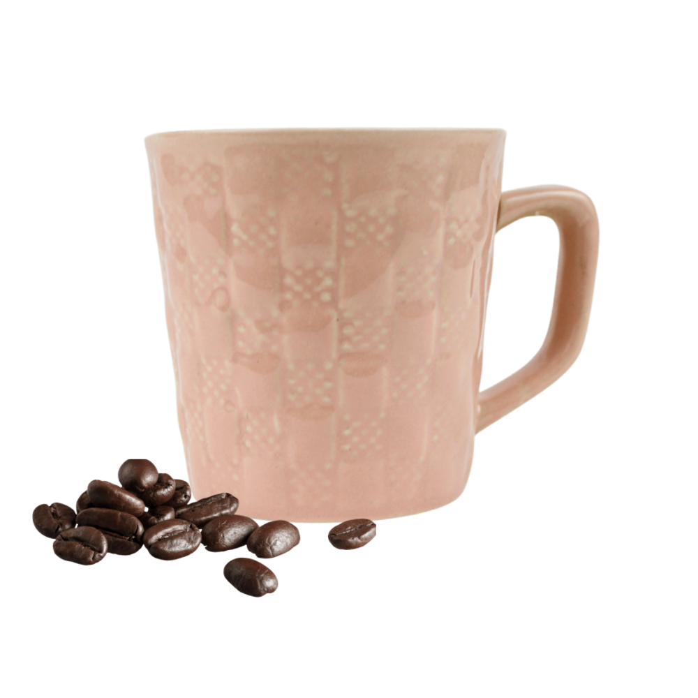 Tea Mate - Cream/Rose Pink Handcrafted Ceramic Coffee Mugs 