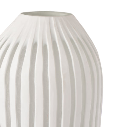 White Glass/StoneFlower Vase for Elegant Home Decor-HOMENEARTH