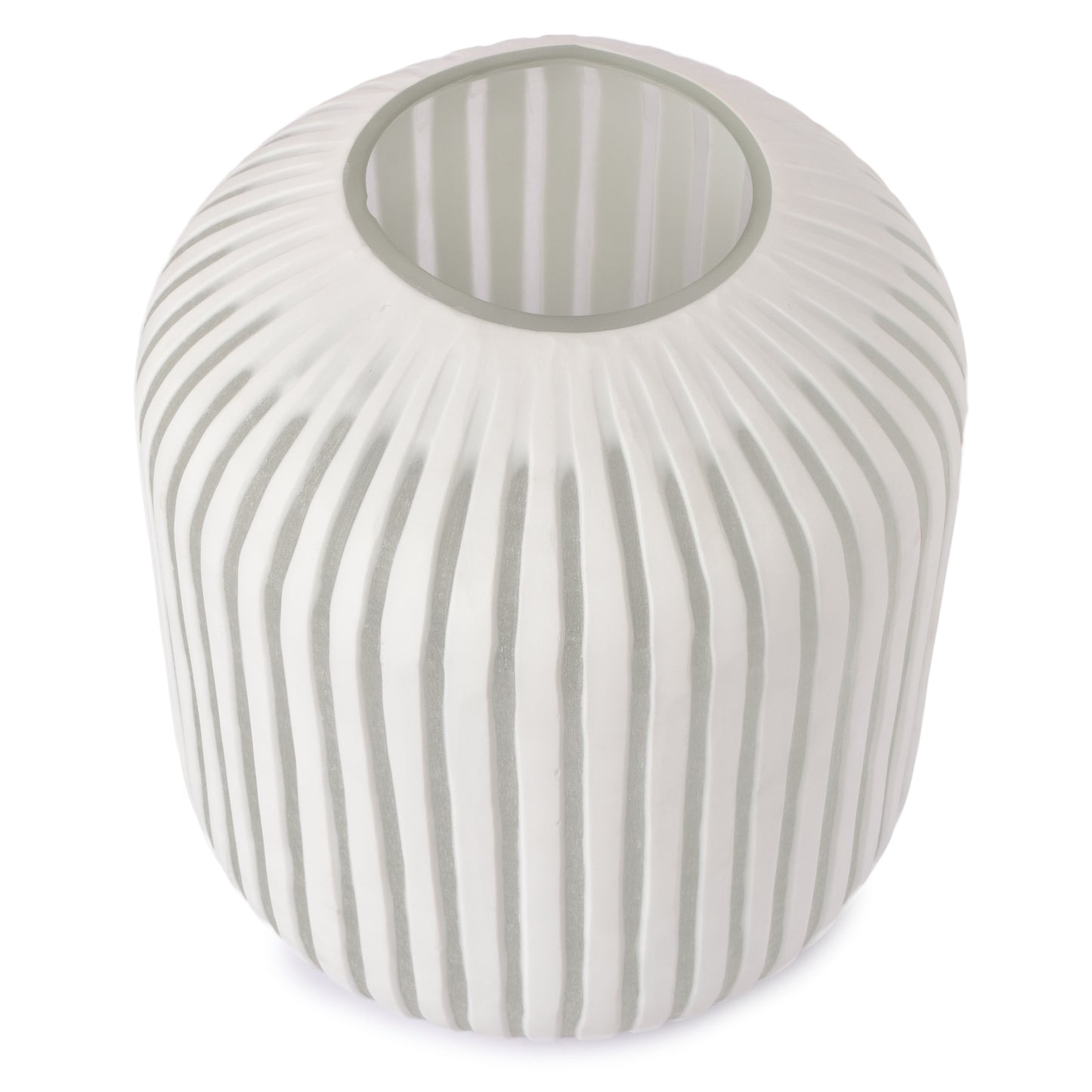 White Glass/Stone Flower small Vase for Elegant Home Decor-HomenEarth description