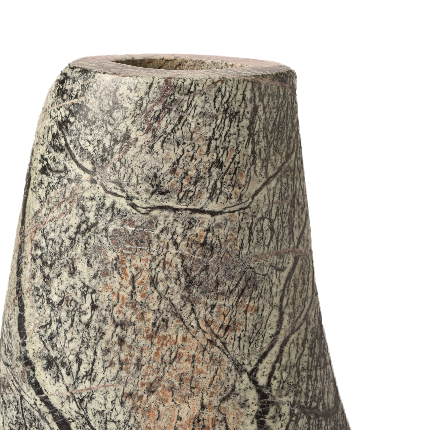 Natural printed marble vase-HOMENEARTH
