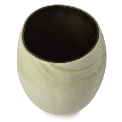 Outdoor vase with shining surface-HOMENEARTH