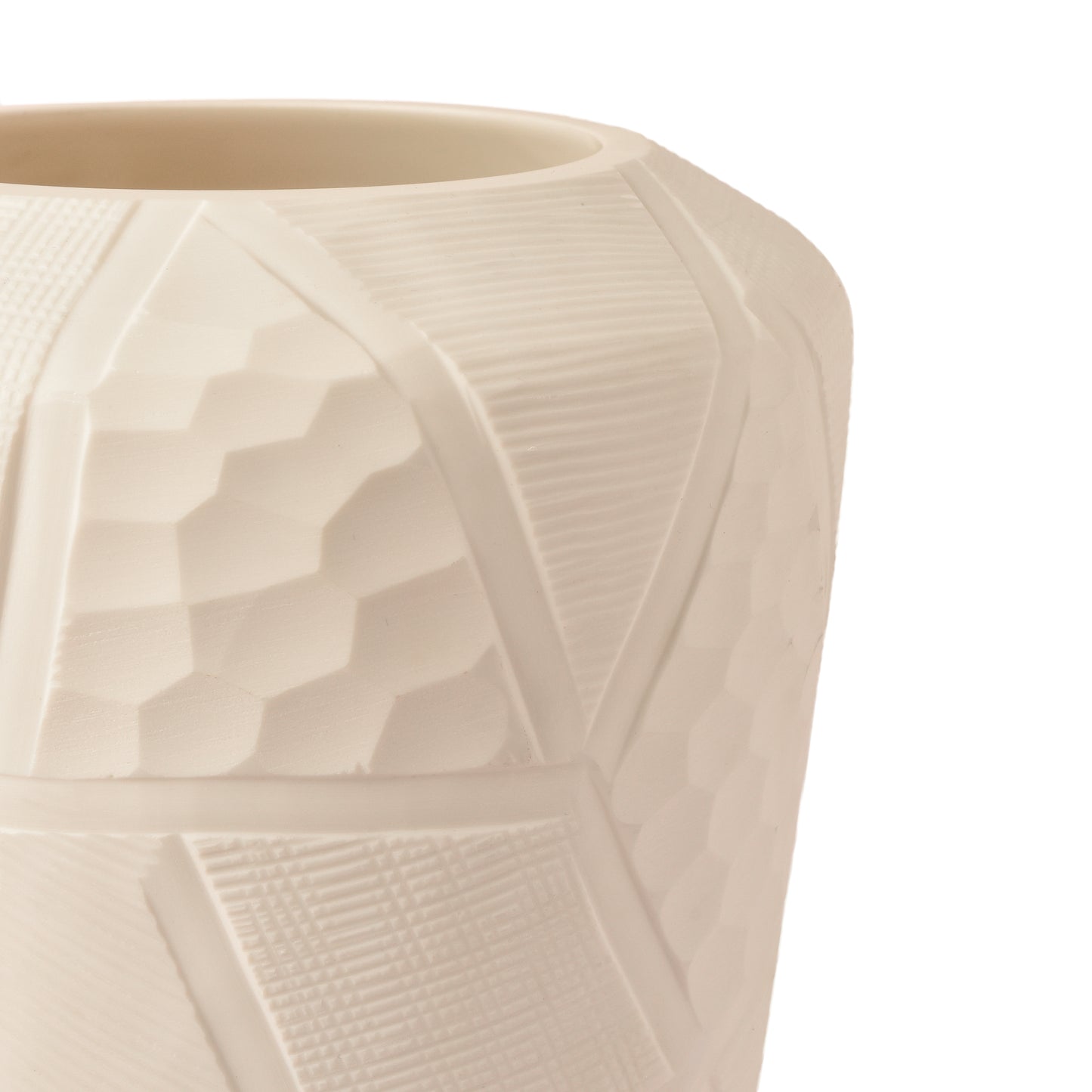 Handmade Creamie Clay Vase-HOMENEARTH