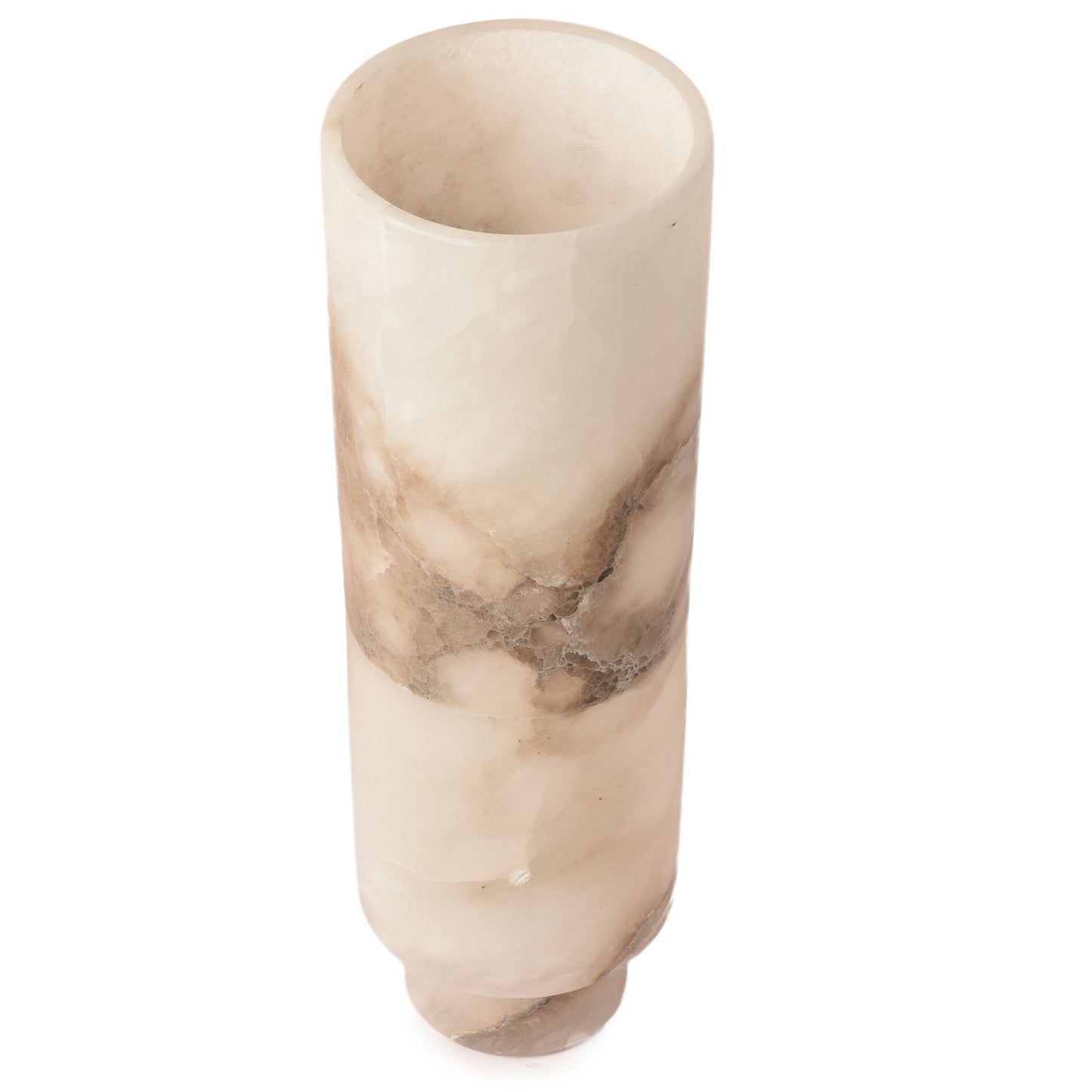 Long size ceamy colour Vase-HOMENEARTH
