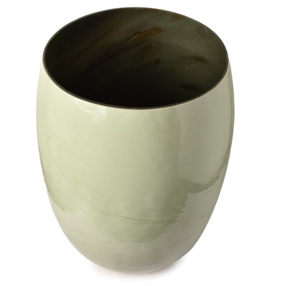 Greenish colour stone vase-HOMENEARTH