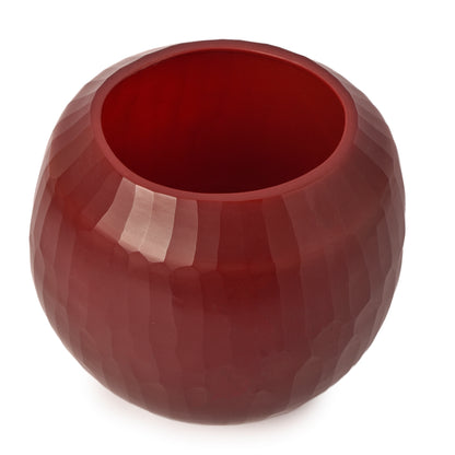 Reddish Colour Round Vase-HOMENEARTH