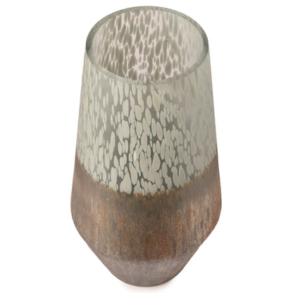 Silver colour Glass Flower Vase-HOMENEARTH