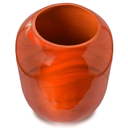 Orange Stone Vase/Pot-HOMENEARTH