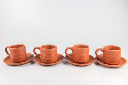 Terracotta Handmade Tea Set (140ml) Home N Earth