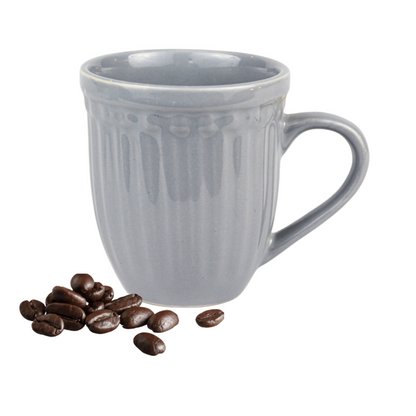 The Dominica - Grey Handcrafted Ceramic Coffee Mugs